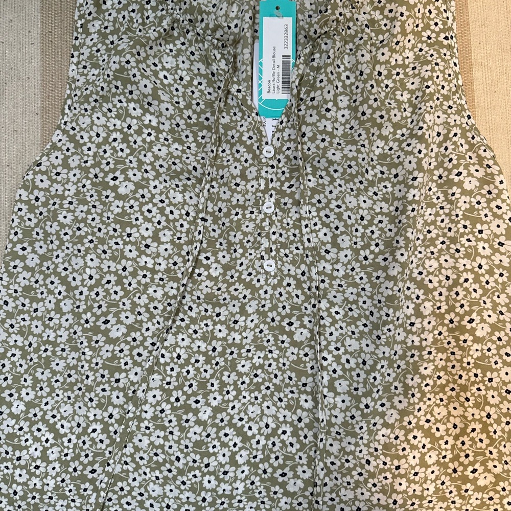 American Eagle Floral Button-Down Dress